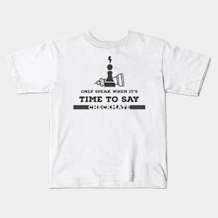 Checkmate Chronicles: The Silent Battle of Kings and Pawns Kids T-Shirt